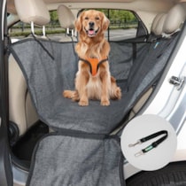 Capa pet impermeável PLUS PREMIUM para levar cães no carro (Protege banco e portas!)