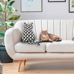 Almofada pet em formato de Gato para cama ou sofá