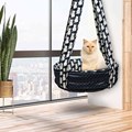 Cama Cat Zara suspensa para gatos macia e confortável