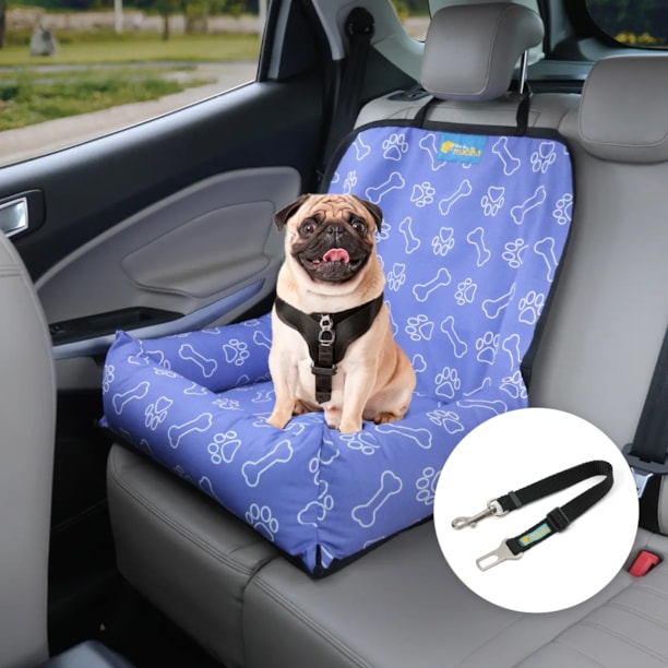 Capa caminha pet impermeável para carro Aconchego Car