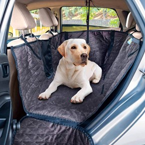 Capa pet impermeável PLUS LUXO + TELA para levar cães no carro