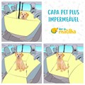 Capa pet impermeável PLUS PREMIUM para levar cães no carro (Protege banco e portas!)