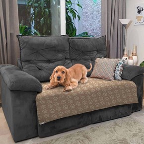 Manta pet Decor tecido duplo impermeável sob medida para sofá