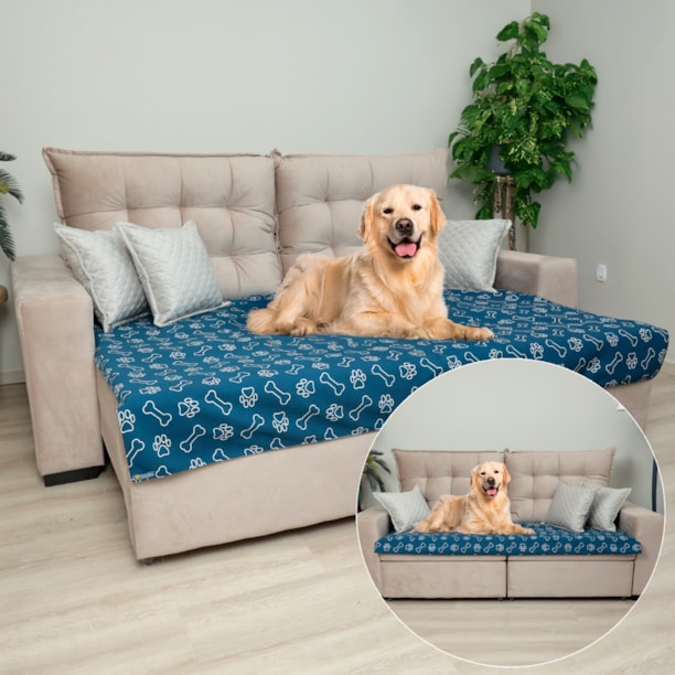 Manta Pet Decor Impermeável para Sofá